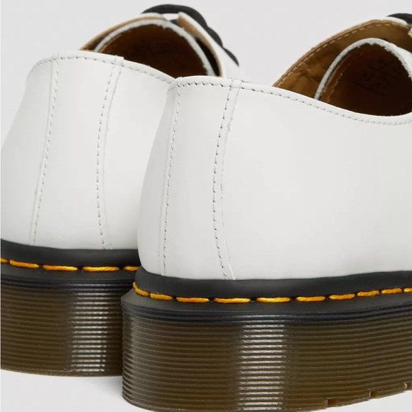 Dr Martens White 1461 Women’s Smooth Leather Oxford Shoes New - Picture 7 of 10